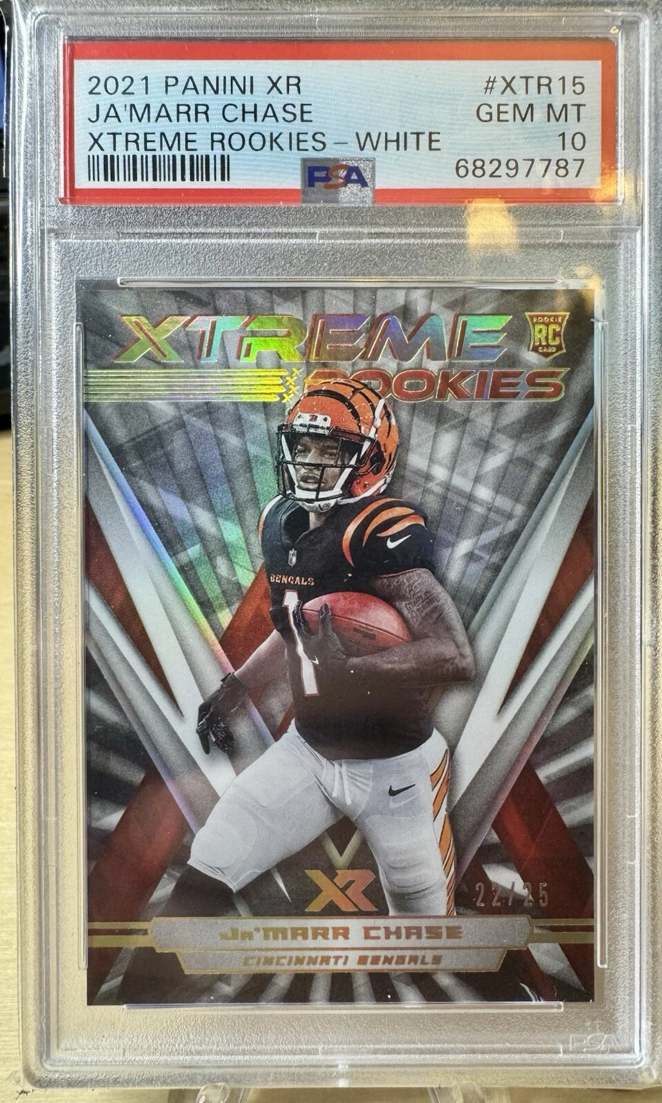 JaMarr Chase Panini XR Xtreme Rookies #XTR15 White