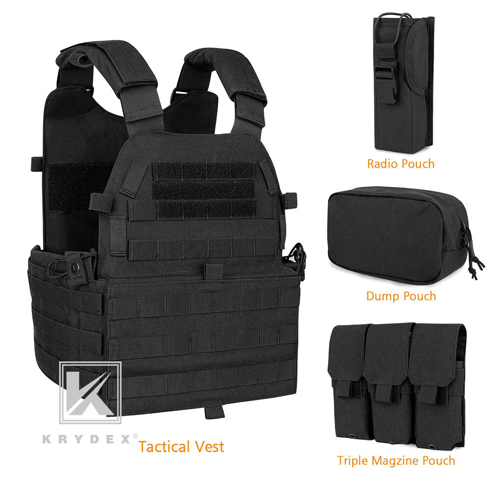 KRYDEX LBT-6094A Plate Carrier Tactical Body Armor Vest Molle w