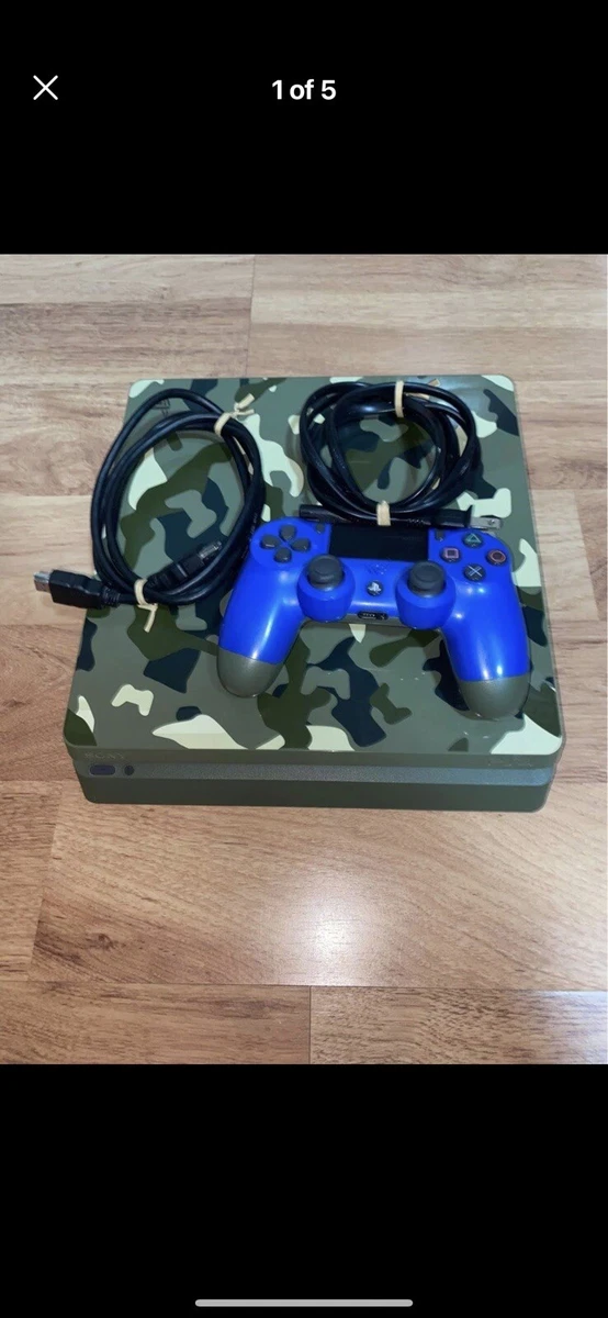 Playstation 4 slim 2024 green camouflage 1tb