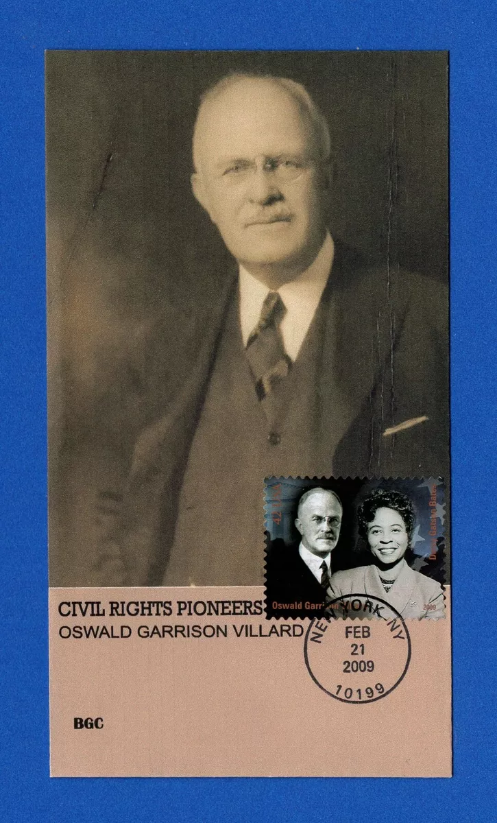 Sc 4384c Civil Rights Pioneers Oswald Garrison Villard & Daisy Gatson Bates FDC | eBay