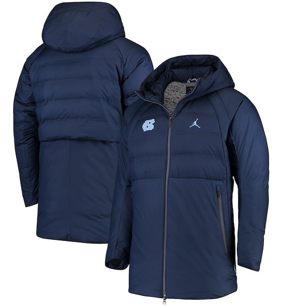 Men's Nike Jordan UNC North Carolina Tar HEELS Coat Jacket 2xl XXL for
