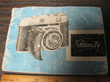 Vintage Kodak Retina IIc Camera Manual / Guide Booklet 1956