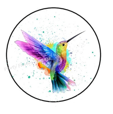 HUMMINGBIRD ENVELOPE SEALS LABELS STICKERS PARTY FAVORS
