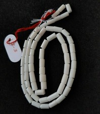 Un '1' Tubo Forma Perline,100% Naturale Giapponese Bianco Corallo Mano Taglio
