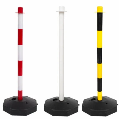 TRUE PRODUCTS Post & Base Safety Security Queue Crowd Traffic Barrier System for Plastic Chain