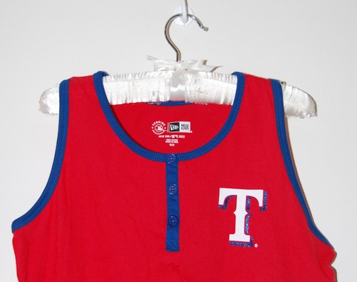 NWT New Era Girl's Red MLB Texas Rangers Tank Tank sz Medium 10/12 - Picture 2 of 11