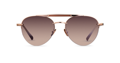 Lunettes De Soleil Aviateur Mr. Leight RODEO SL - Or Rose - Pour Femme - Neuv Avec étui