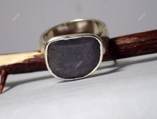 Anniversary Gift For Her Natural Ruby Band New Year Gift Ring Size 6 925 Silver