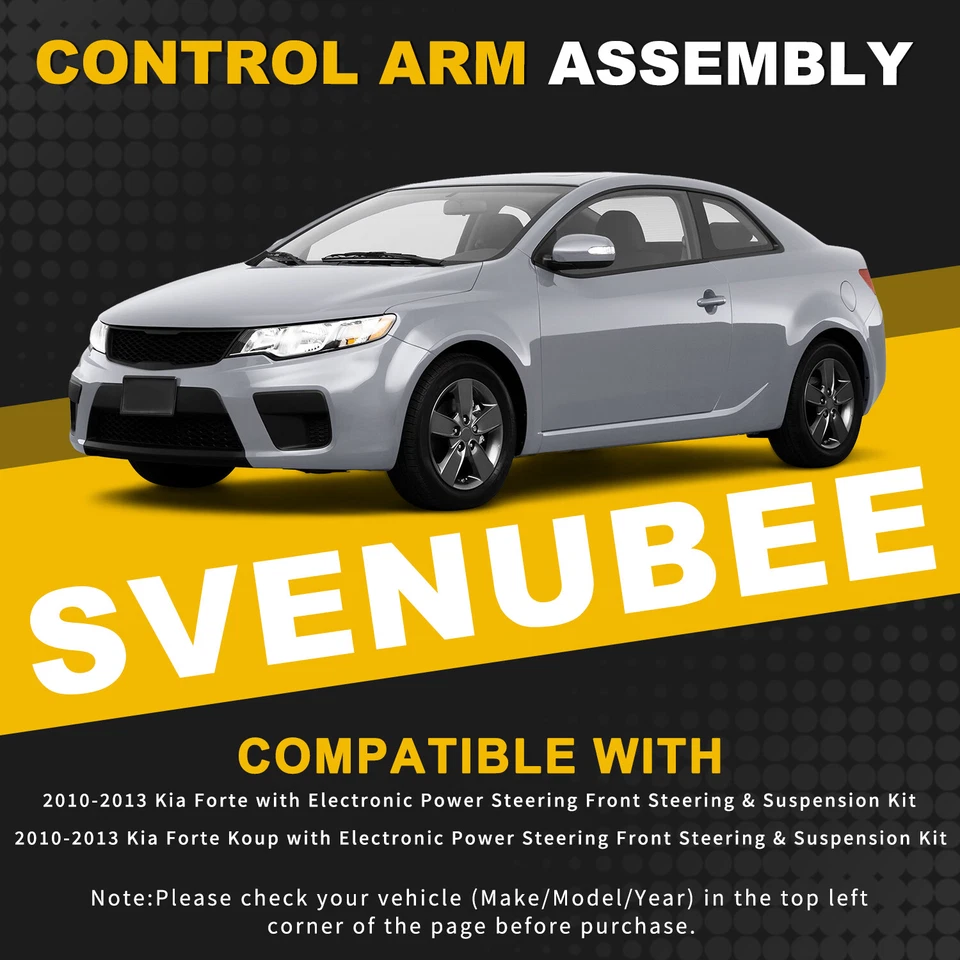 4Pcs Front Lower Control Arms for 2010-2013 Kia Forte Koup 2012-2013 Forte5 - Image 2 of 4