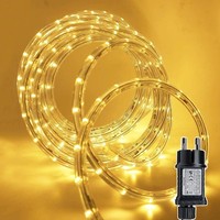 Lichterschlauch 400LED 20M AußEn Warmweiß LED Mit Strom 8 Modi Garten Deko