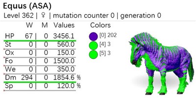  ARK Survival Ascended OFFICIAL PVE - PAIR ADULT DINOS JOKER TOP STATS