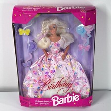 Vintage Birthday Barbie Doll 15998 New In Box 1996 Mattel