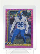 KAMREN KINCHENS 2025 TOPPS CHROME PINK WAVE REFRACTOR RAMS /250 Q6548