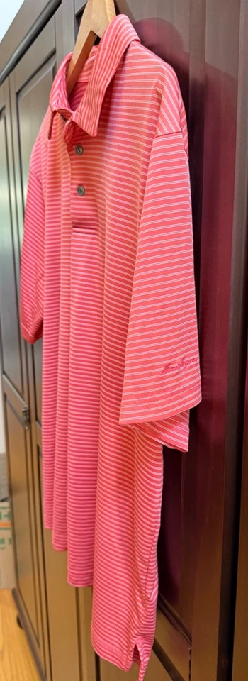 Ben Hogan Polo Knit  Men's Performance Golf Shirt Size Large Logo Buttons EUC - Image 3 of 4