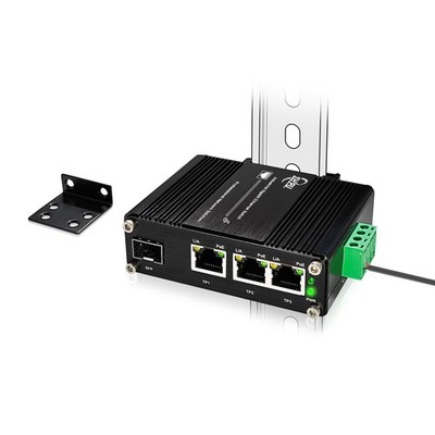 3 Ports PoE Ethernet Switch Mini Industrial Gigabit 10/100/1000T RJ45 and 100...
