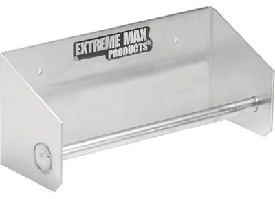 Extreme Max 5001.6188 2-Piece 9'' Ratchet Strap Hanger Wall-Mount Aluminum Silver