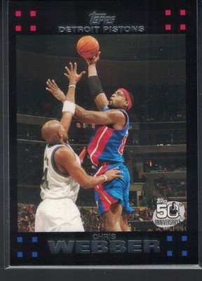2007-08 Topps - Chris Webber #84 Detroit Pistons