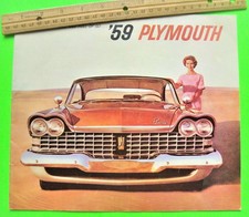 1959 Plymouth Full Line Dlx 20-pg Color Catalog Brochure Sport Fury Wagons Xlnt 1959 Plymouth Full Line Dlx 20-pg Color Catalog Brochure Sport Fury Wagons Xlnt