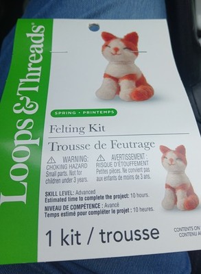 Loops & Threads Felting Kit  - Kitten Brand New