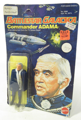 COMMANDER ADAMA Battlestar Galactica Mattel 1978 Vintage Figure NEW Unpunched