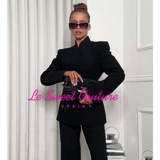 ZARA WOMAN FW25/26 BLACK TAILORED BLAZER ZW COLLECTION 2715/207/800 3736/045/800