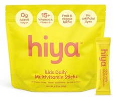 Hiya Kids Multivitamin   15 Essential Vitamins  Minerals 20 Powder Sticks