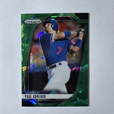 2025 Panini Prizm - Paul Konerko Green Cracked Ice #52