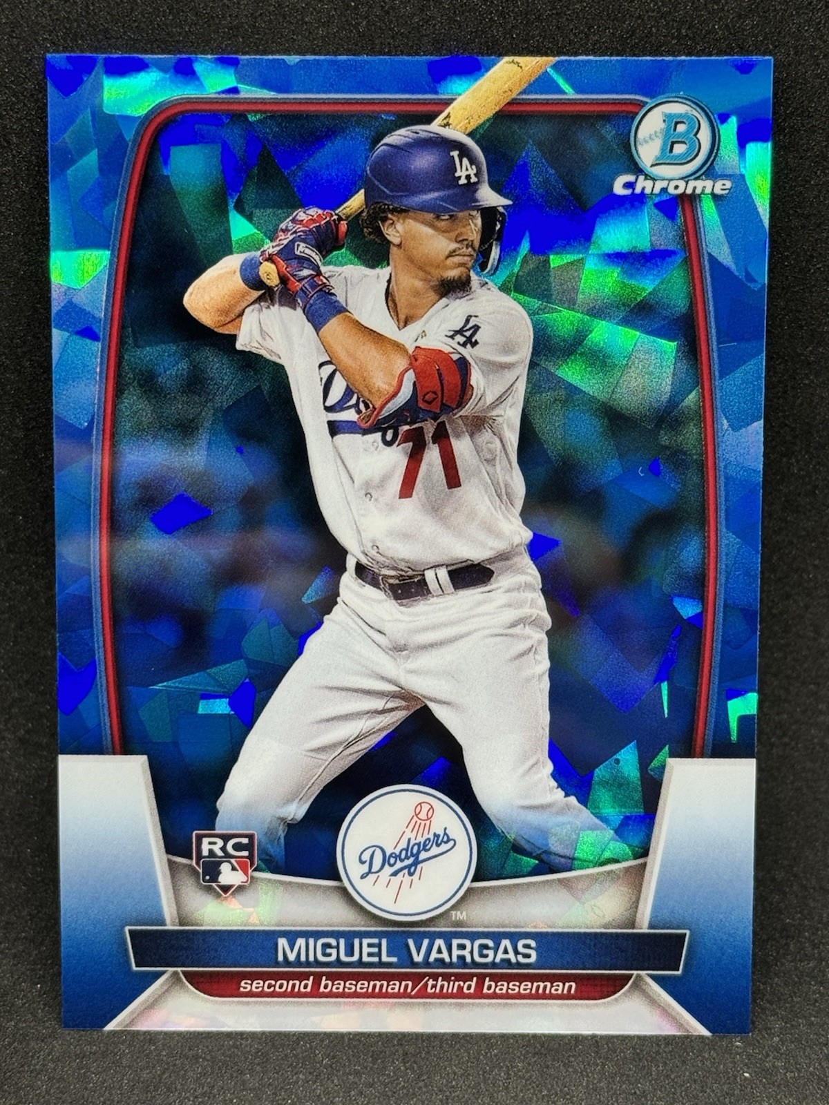 Miguel Vargas 2023 Bowman Chrome Sapphire #40 Rookie (RC) - Dodgers