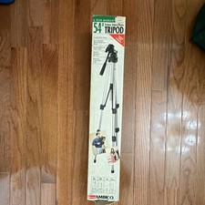 Ambico 54in Deluxe Video/Photo Tripod Pan/Tilt Head Quick Release 6 lb Load