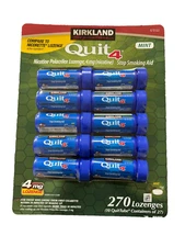 Kirkland Quit 4 mg Lozenge 270 Pieces Nicotine Polacrilex Stop Smoking Aid 08/26