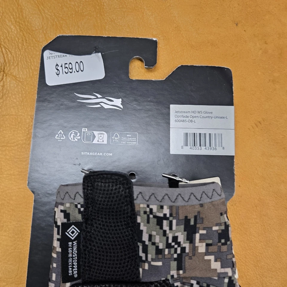 Sitka Gear Jetstream HD WS Glove Optifade Open Country Brand New With Tags - Image 4 of 4