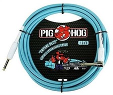 Pig Hog Vintage Series Instrument Cable, 10Ft, Daphne Blue