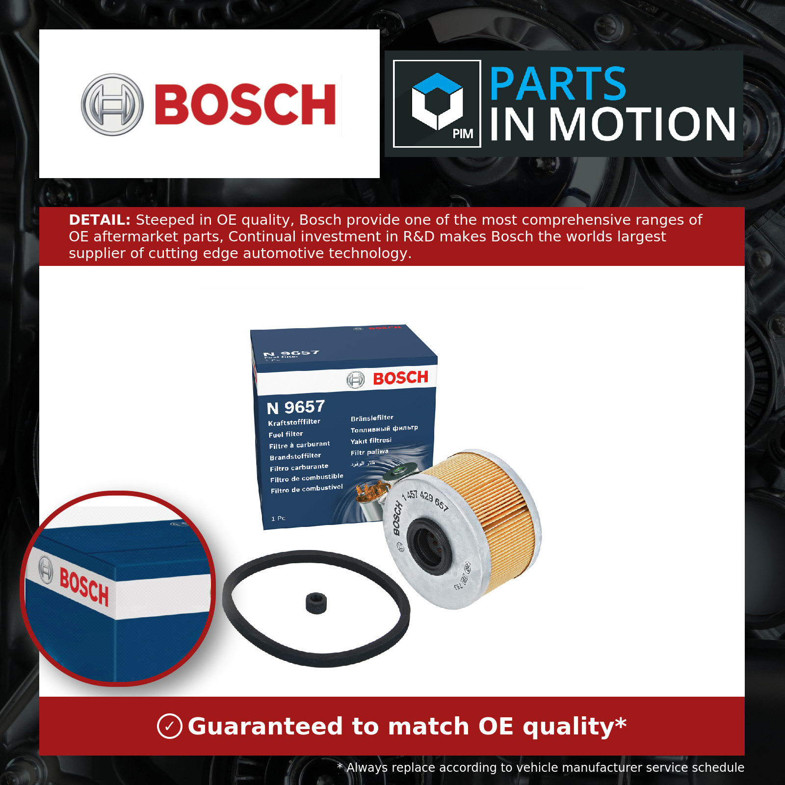 ✅Fits BOSCH FILTRY 1 457 429 657 FUEL FILTER ⭐UK Seller⭐ - Image 12