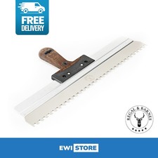 Regal & Barnes Notched Finishing Spatula Leather Handle Plastering Taping Knife