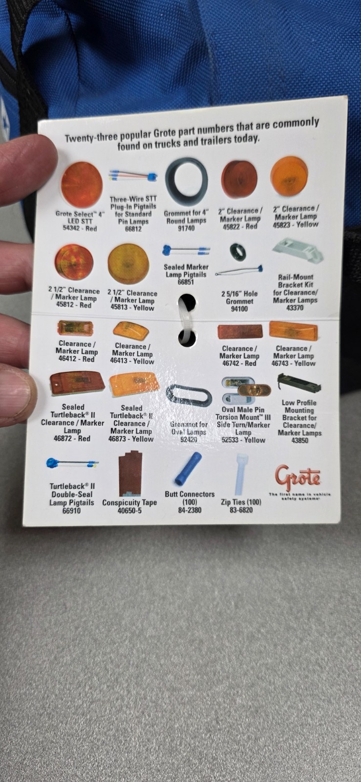 Grote 00990 CSA Field Light Kit Trucks Trailers Repair Kit