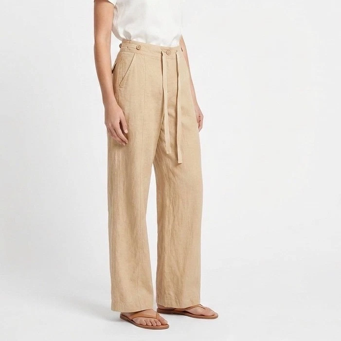 パンツ 90s ARMANI COLLEZIONI wide linen slacks Armani Collezioni Linen Pants for Women for sale | eBay