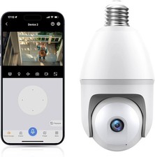 Light Bulb Security Camera - 5g 2K Lightbulb Security Cameras Wireless Outdoor