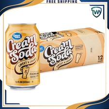 Great Value Cream Soda Pop, 12 fl oz, 12 Pack Cans - Free Shipping