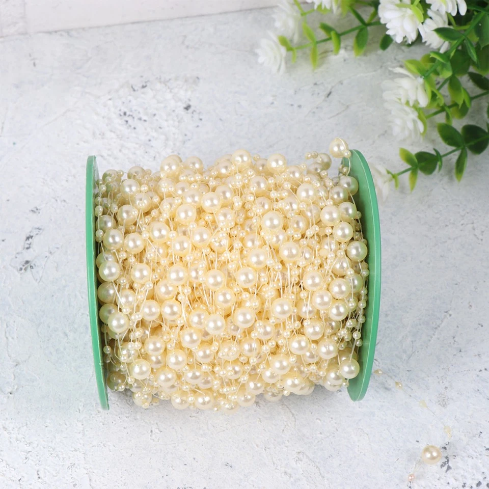  60 M Hochzeitsdekorationen Girlande Partydekorationen Dekorative Perlen - Bild 3 von 4