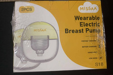 MISSAA Wearable Breast Pump Hands Free, Double Electric Portable Wireless Breast