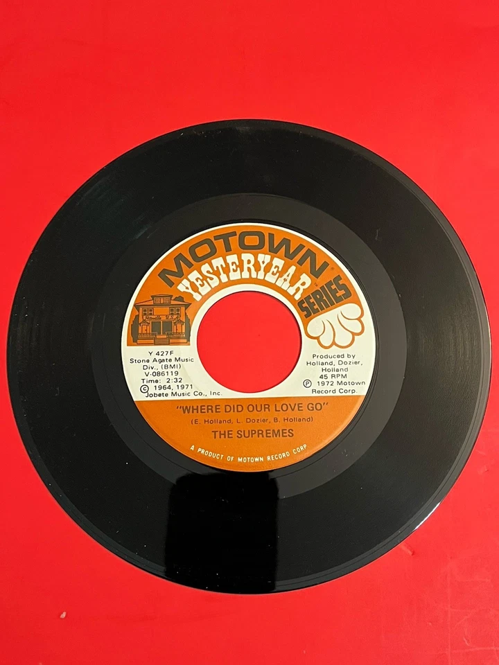 The Supremes - BABY LOVE / Where Did Our Love Go - 7" 45rpm Reissue(1972) Motown - Image 2 of 3