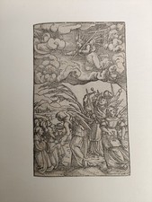 Old Master Woodcut Hans Holbein Elder Four Angels Winds Apocalypse Zurich 1531