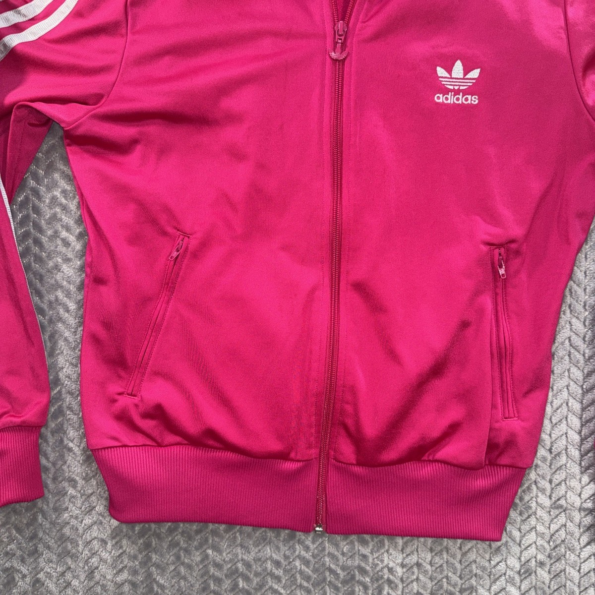 Vintage Adidas Originals Y2K Firebird Trefoil Track Jacket Womens 