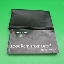 2003 Dodge Ram Trucks Diesel Owners Manual With Case And Free Shipping Included