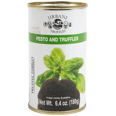Urbani Truffles Pesto & Black Truffle Sauce 180g 6.4 Ounce (Pack of 1) 