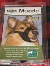PetSafe Muzzle Padded For Comfort Adjustable Neck Snout Size Large