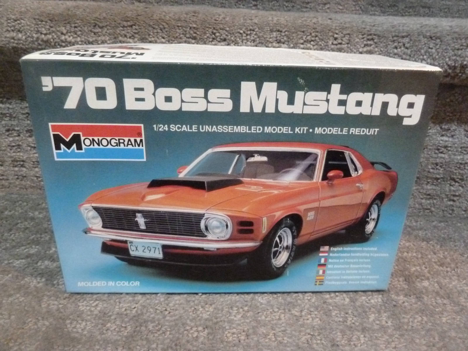 Monogram 2282 1/24 Scale 1970 Ford Boss Mustang Plastic Mode