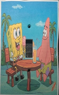 Custom Handmade Spongebob & Patrick Single Toggle Light Switch Cover Style #2