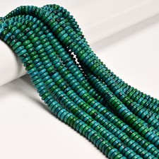Azurite Smooth Rondelle Beads Size 2x6mm 3x8mm 15.5'' Strand