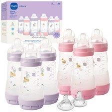 9oz Easy Start Anti-Colic Baby Bottles, Medium Flow with Nipples Set Fast ...